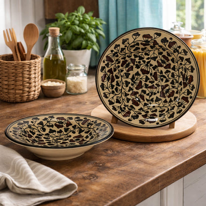 Pasta Plate Set of 2| Multicolour | 450 ml each