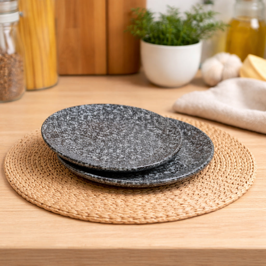 Quarter Serving Plate Set of 2 | Multicolour