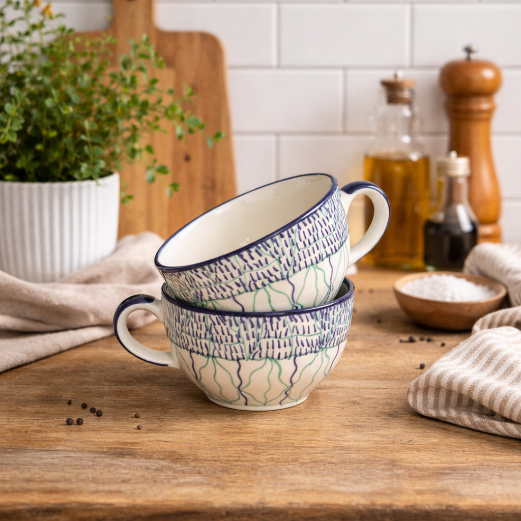 Soup Bowls Set of 2| Multicolour | 400 ml