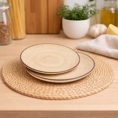 Quarter Serving Plate Set of 2 | Multicolour