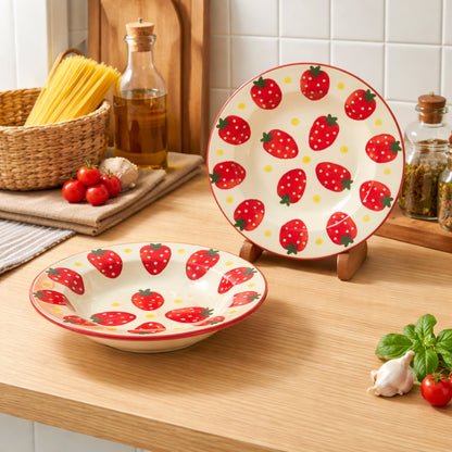 Pasta Plate Set of 2| Multicolour | 450 ml each