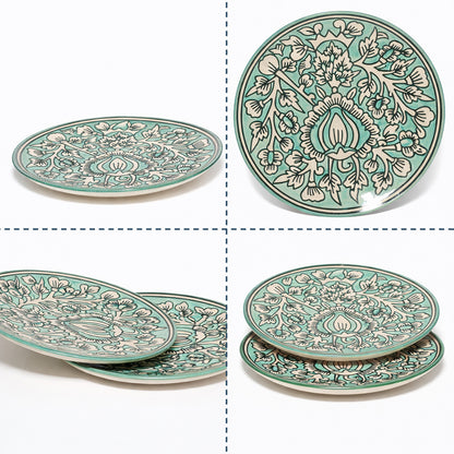 Quarter Serving Plate Set of 2 | Multicolour