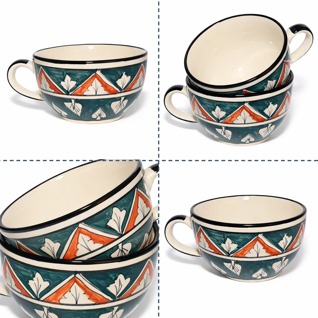 Soup Bowls Set of 2| Multicolour | 400 ml