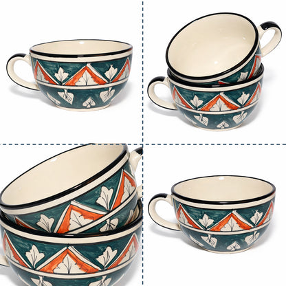 Soup Bowls Set of 2| Multicolour | 400 ml