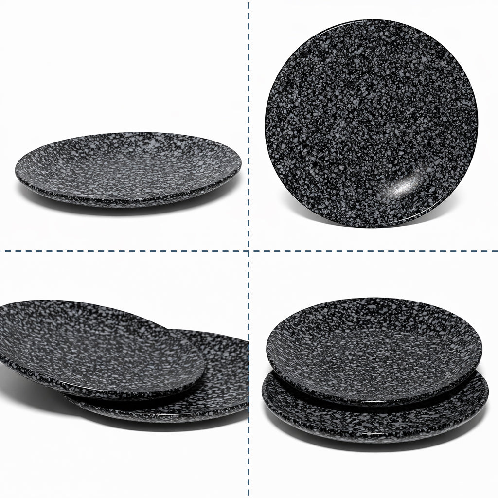 Quarter Serving Plate Set of 2 | Multicolour