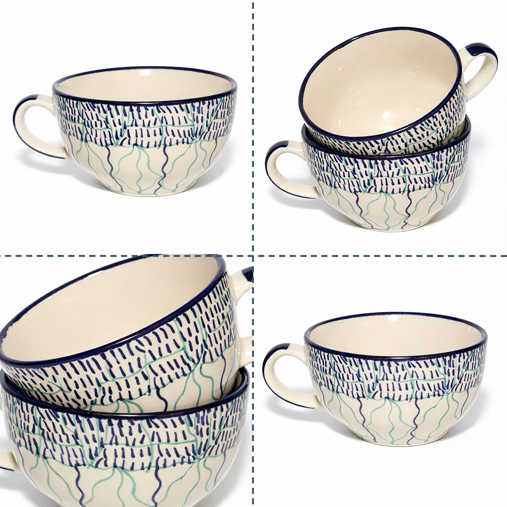 Soup Bowls Set of 2| Multicolour | 400 ml