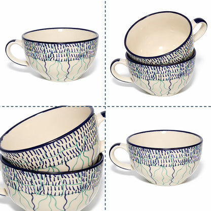 Soup Bowls Set of 2| Multicolour | 400 ml