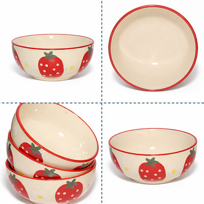 Dinner Bowls Set of 6 | Multicolor Print | 220 ml