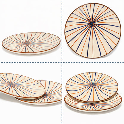 Quarter Serving Plate Set of 2 | Multicolour