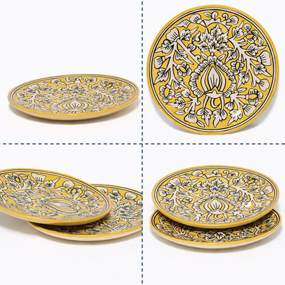 Quarter Serving Plate Set of 2 | Multicolour