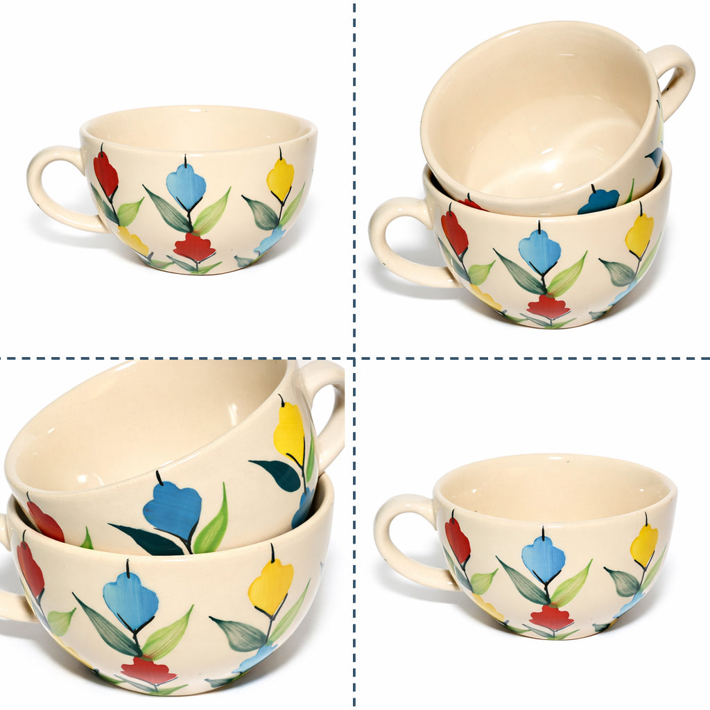 Soup Bowls Set of 2| Multicolour | 400 ml