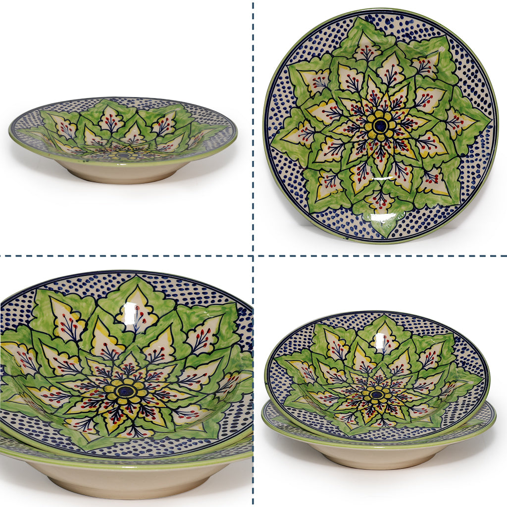 Pasta Plate Set of 2| Multicolour | 450 ml each