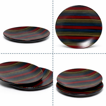 Quarter Serving Plate Set of 2 | Multicolour