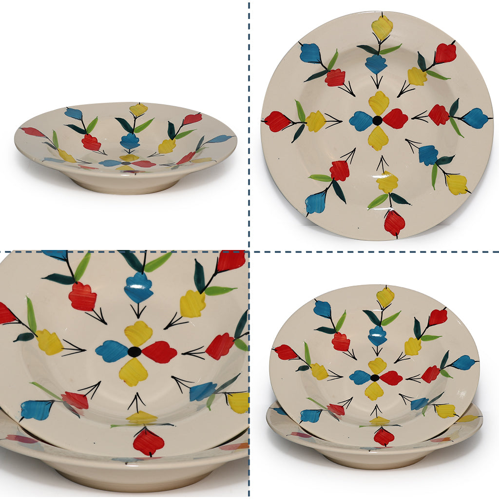 Pasta Plate Set of 2| Multicolour | 450 ml each