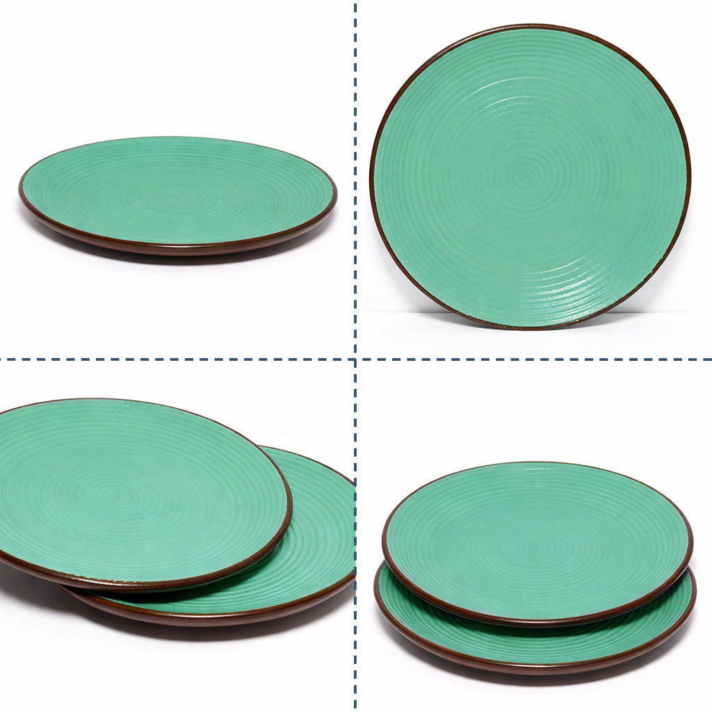 Quarter Serving Plate Set of 2 | Multicolour