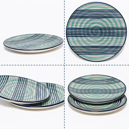 Quarter Serving Plate Set of 2 | Multicolour