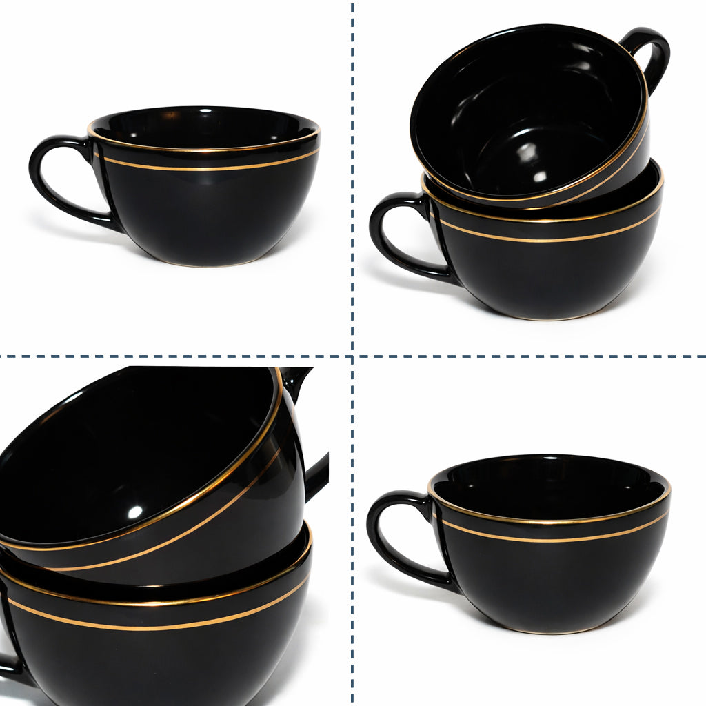 Soup Bowls with Handle Set of 2 | 275 ml