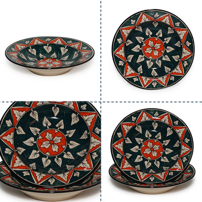 Pasta Plate Set of 2| Multicolour | 450 ml each