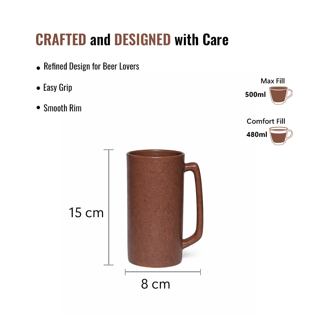 Beer Mugs Set of 2| 500 ml