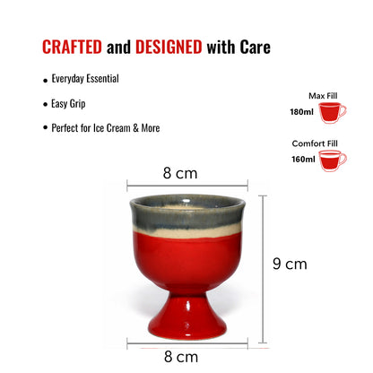 Ice Cream Cups Set of 6 | 180 ml