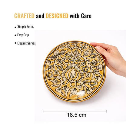 Quarter Serving Plate Set of 2 | Multicolour