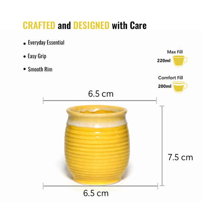 Tea Kullads Set of 6 | 220 ml