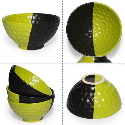 Snack Bowls Sets | Half-Half Colour tone | 350 ml