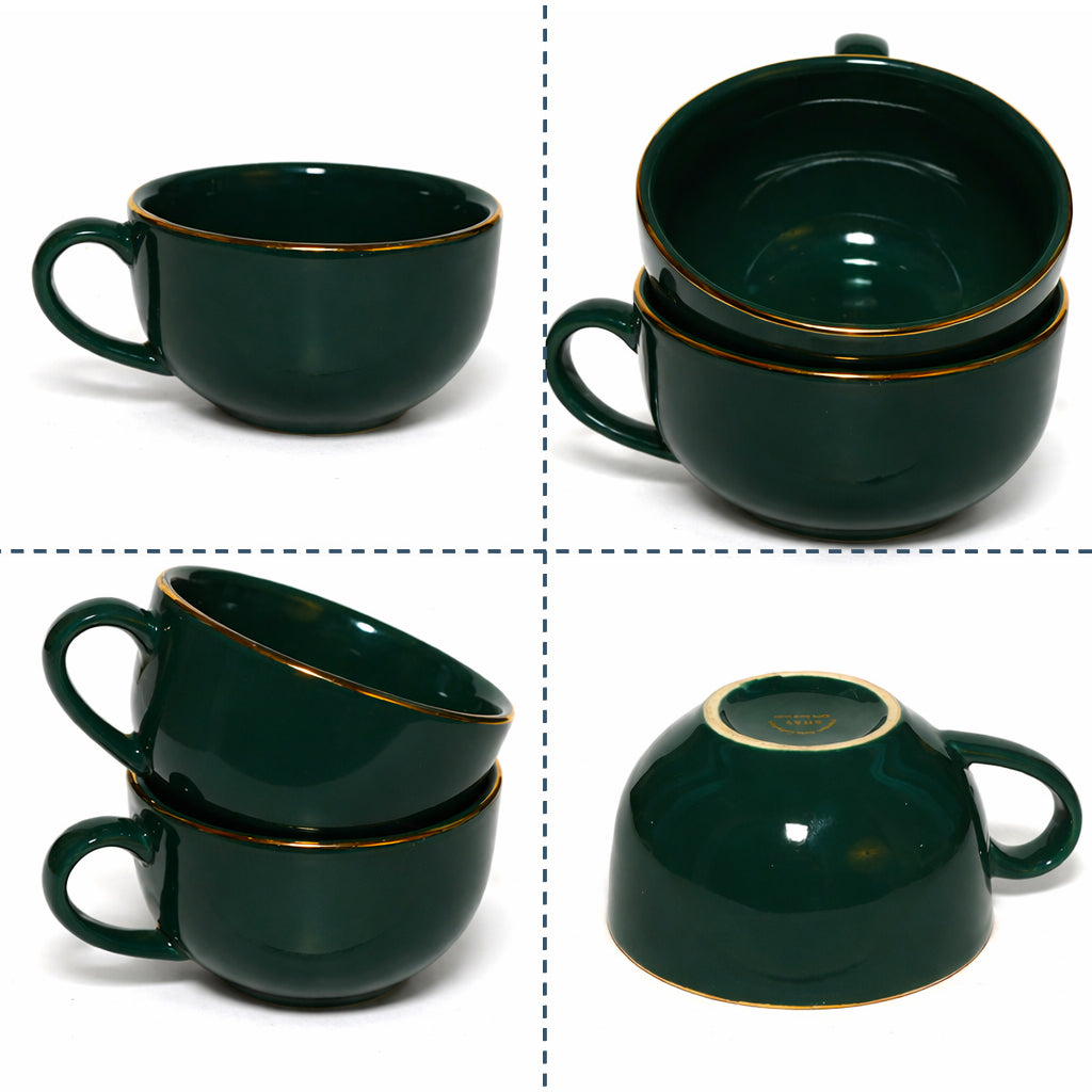 Soup Bowls with Handle Set |350 ml