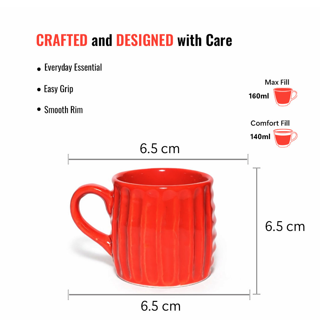 Tea Cups Set of 6 | 160 ml