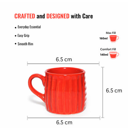Tea Cups Set of 6 | 160 ml