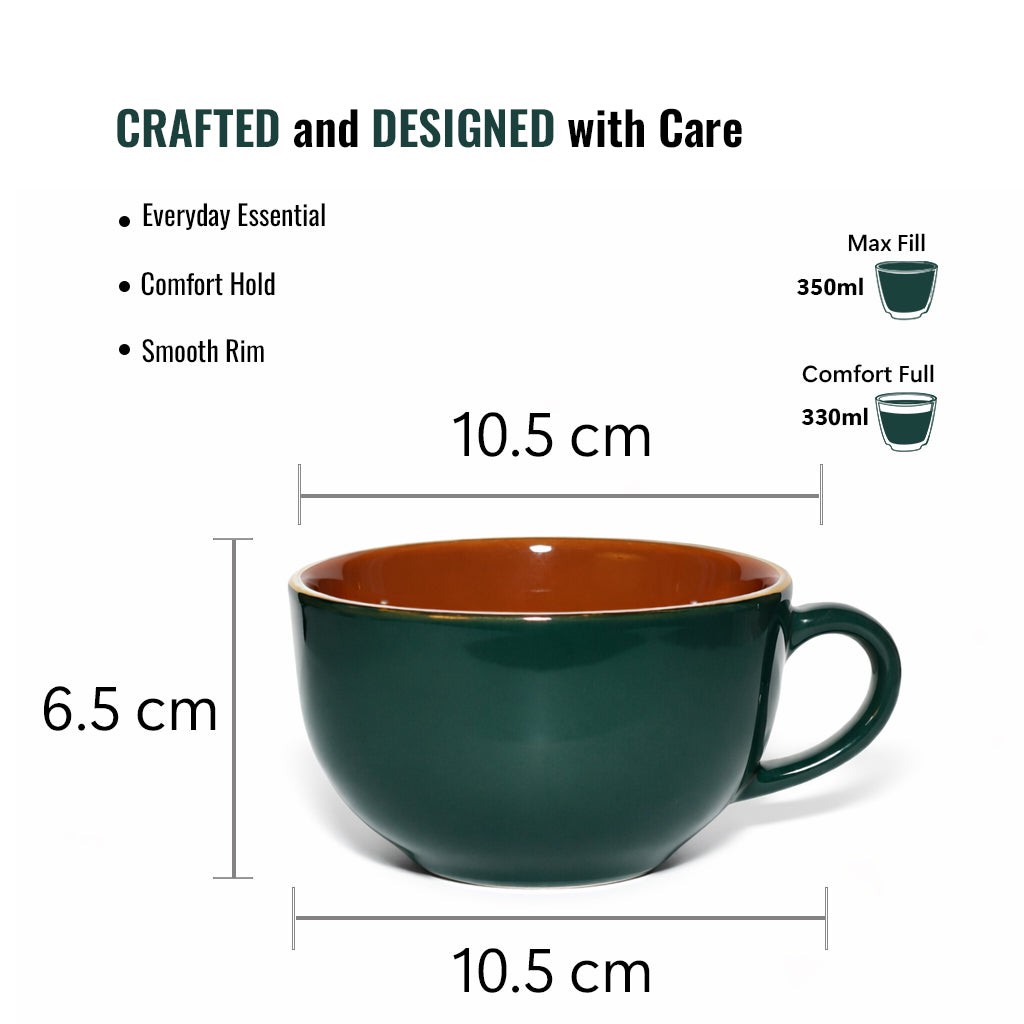 Soup Bowls with Handle Set |350 ml