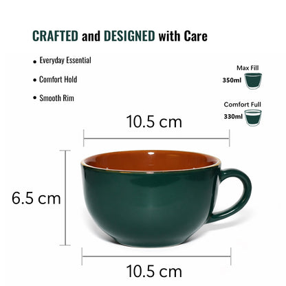 Soup Bowls with Handle Set |350 ml