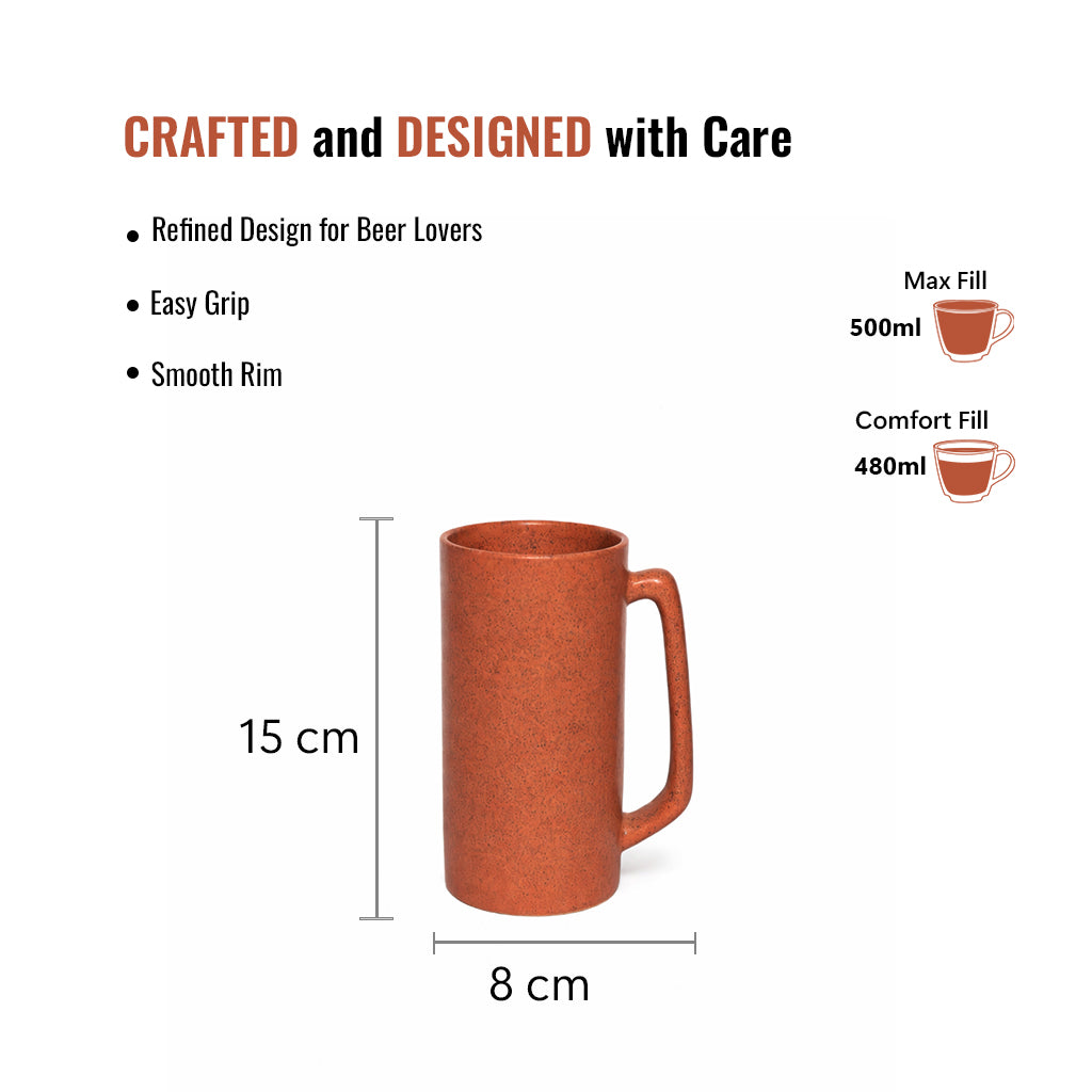 Beer Mugs Set of 2| 500 ml