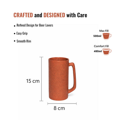 Beer Mugs Set of 2| 500 ml