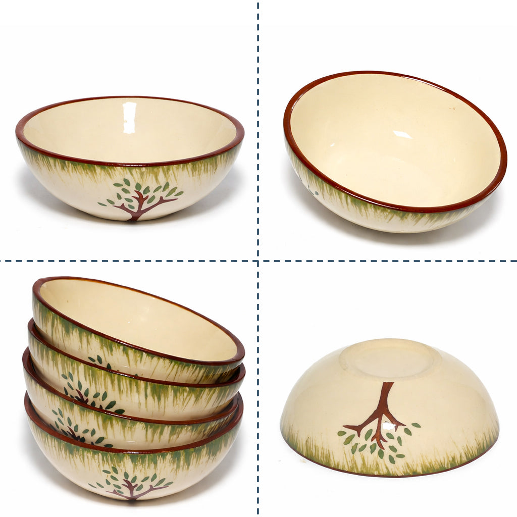 Tree Print Round Shape Dip Bowls