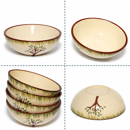 Tree Print Round Shape Dip Bowls