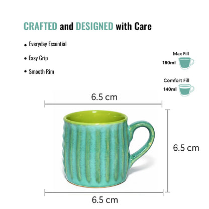 Tea Cups Set of 6 | 160 ml