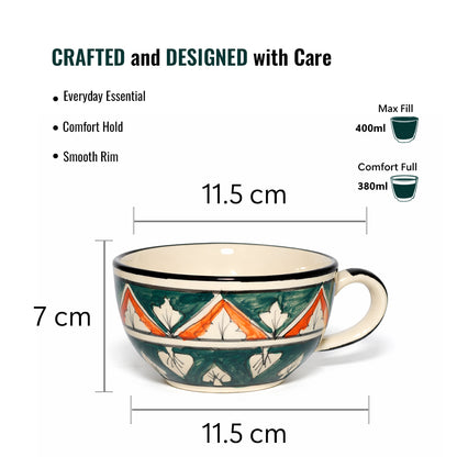 Soup Bowls Set of 2| Multicolour | 400 ml