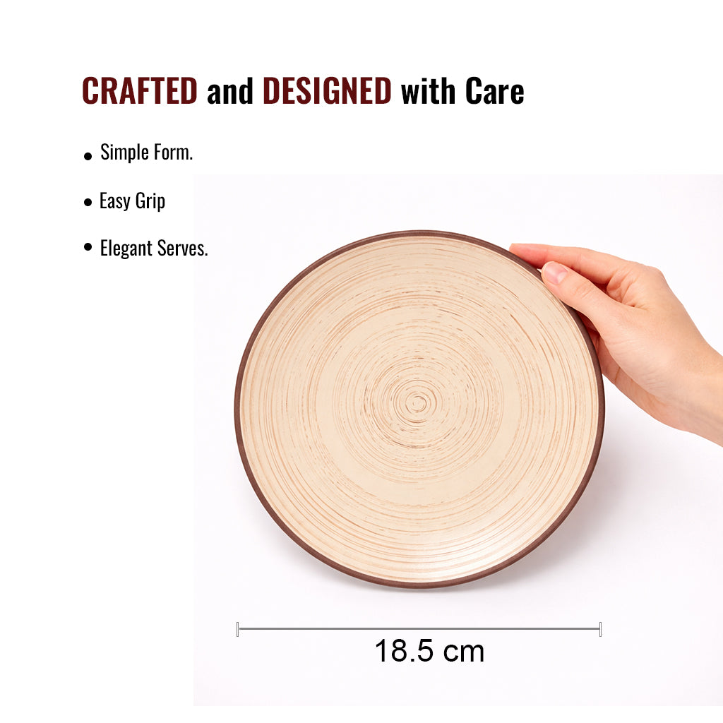 Quarter Serving Plate Set of 2 | Multicolour