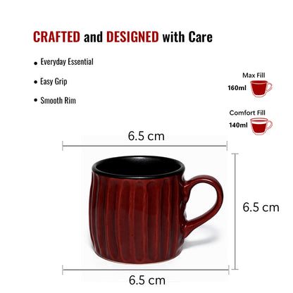 Tea Cups Set of 6 | 160 ml