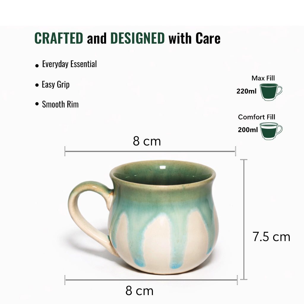 Coffee Mugs Set of 6 | 220 ml