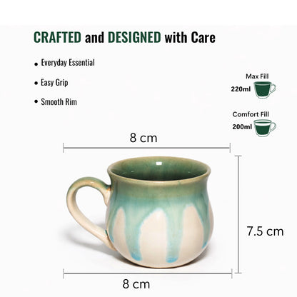 Coffee Mugs Set of 6 | 220 ml