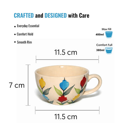 Soup Bowls Set of 2| Multicolour | 400 ml