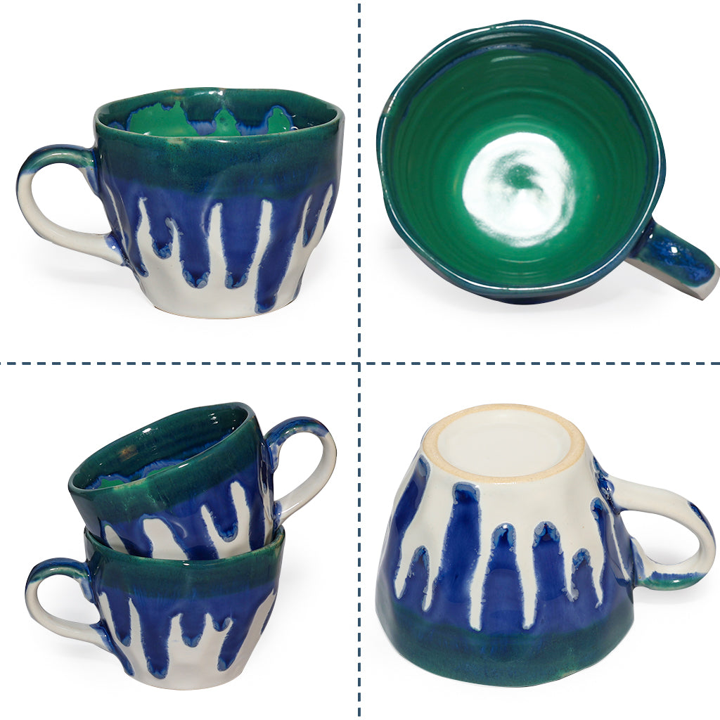 Coffee Mugs Set of 6 | Multicolour | 220ml