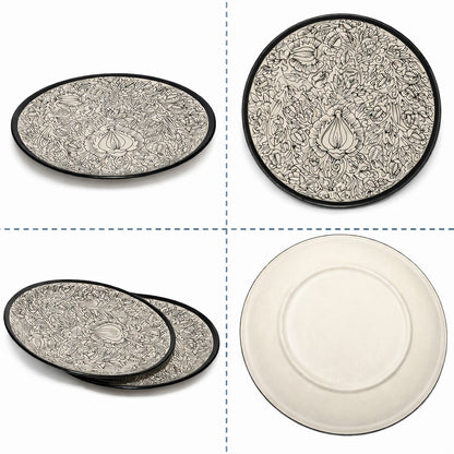 Dinner Serving Plate Set | Multicolour