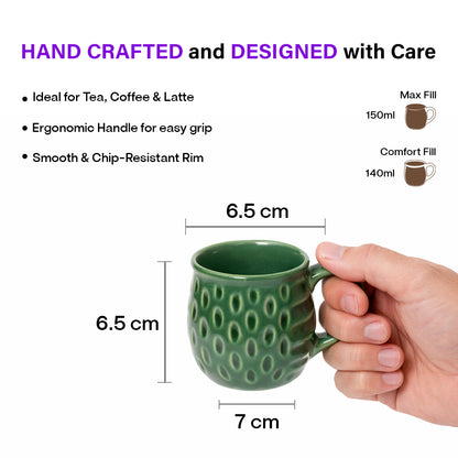 Tea Cups Set of 6 | 150 ml