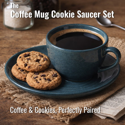 Coffee Mug with Cookie Saucer Set | 270 ml.