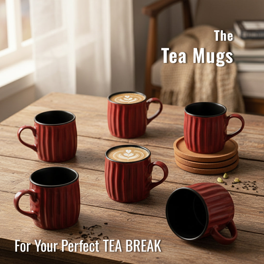 Tea Cups Set of 6 | 160 ml