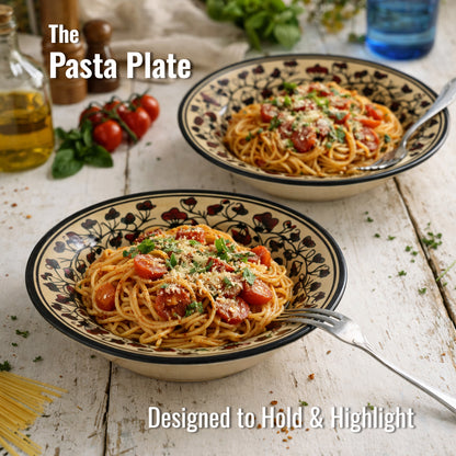 Pasta Plate Set of 2| Multicolour | 450 ml each