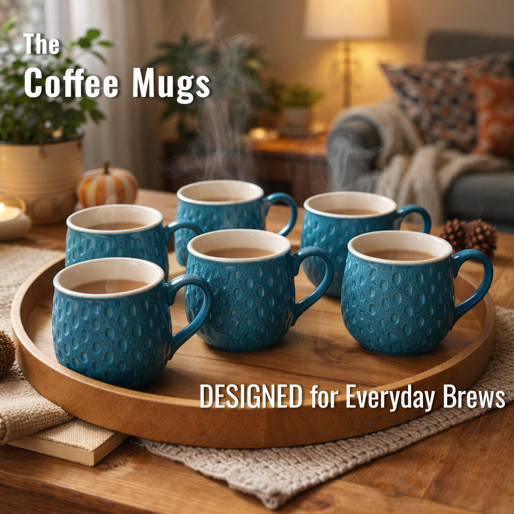 Coffee Mugs Set of 6 | 250 ml